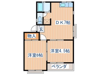 間取図 ハイツオバタ