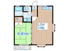 コ－ポ５０８－１ 1LDKの間取り
