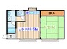 カ－サ庄司 1LDKの間取り