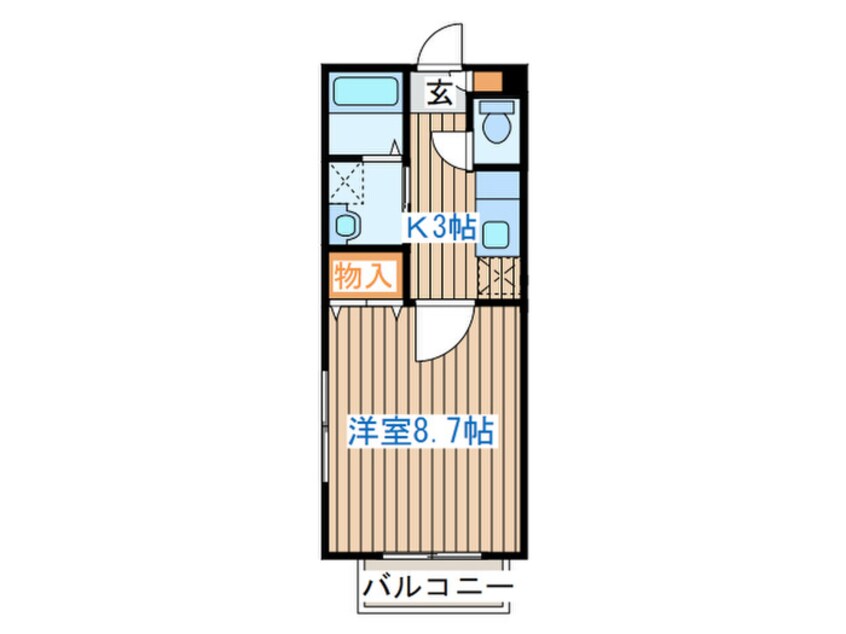 間取図 パセオプラシ－ド神明