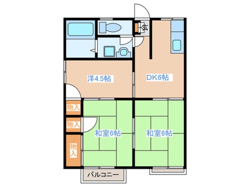 間取図 サンライフアサノ