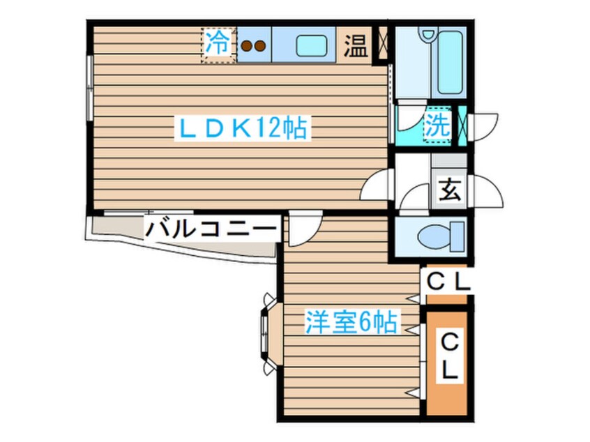 間取図 旭コンフォ－ト八乙女