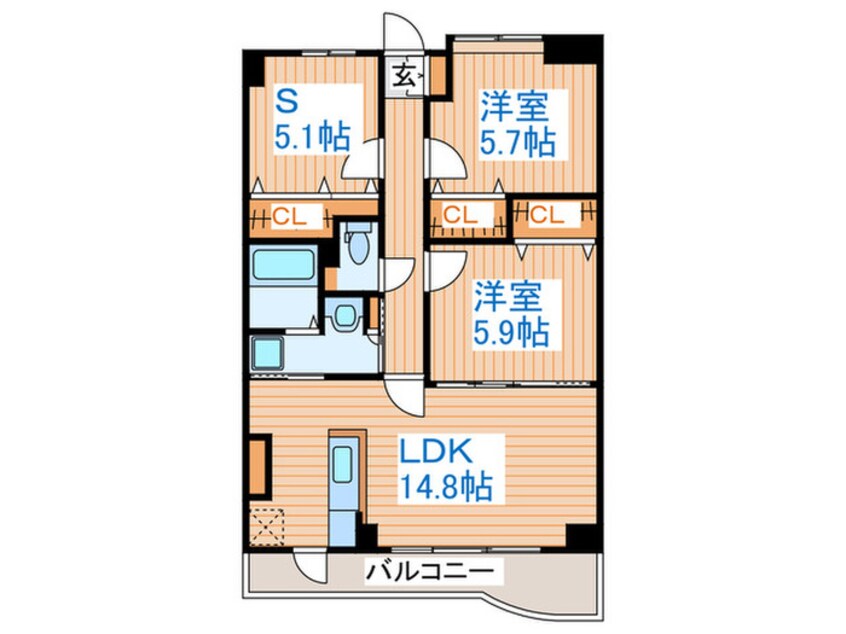 間取図 メゾン霊屋