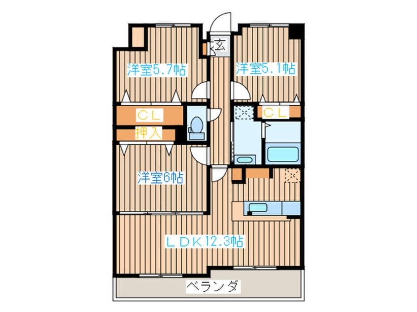 間取図 メゾン霊屋