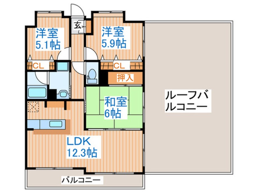 間取図 メゾン霊屋