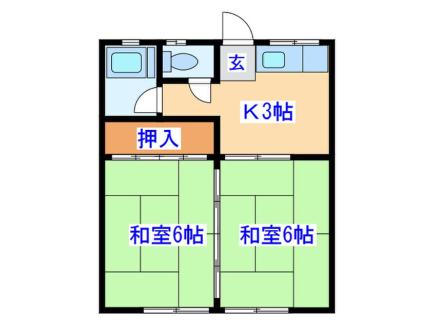 間取図 コ－ポ西玉川