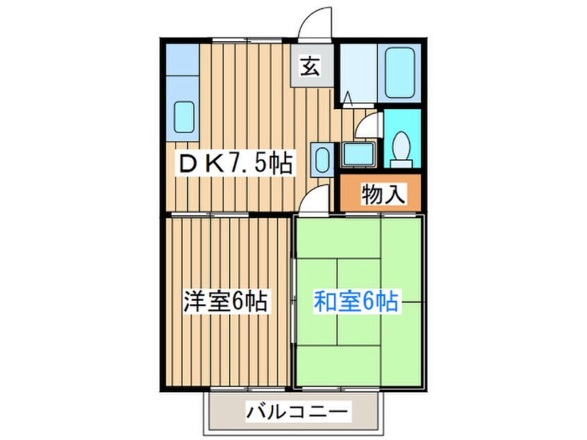 間取図 ネオファミーユ大和　Ｂ