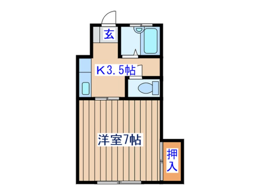 間取図 コーポ楓