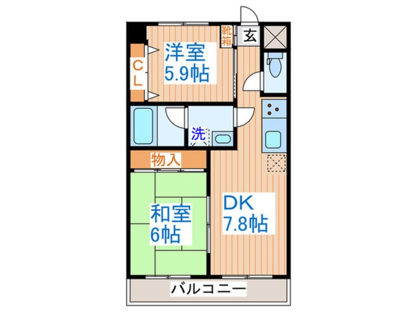 間取図 オクエビル・ガ－デングレ－ス