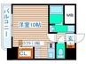 榴岡レジデンス壱番館 1Rの間取り