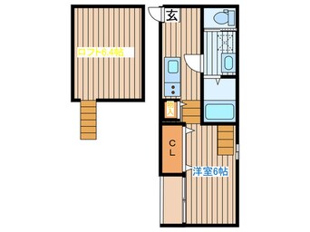 間取図 シャトン西中田Ⅱ