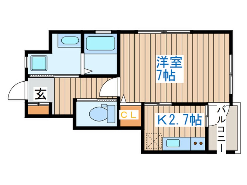 間取図 ミルディエス越路