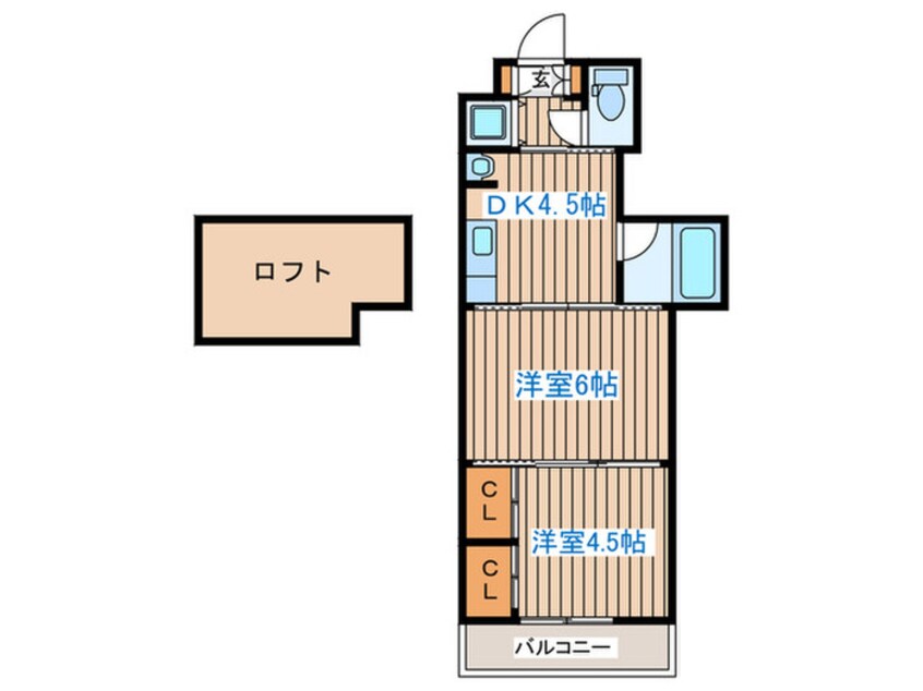 間取図 クレスト連坊