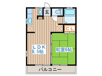 間取図 上アパート