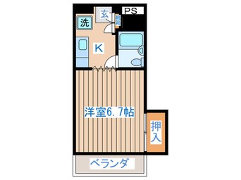 間取図 ブランドール八幡Ⅱ