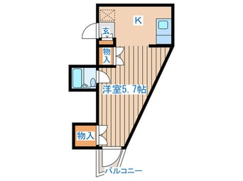 間取図 ブランドール八幡Ⅱ
