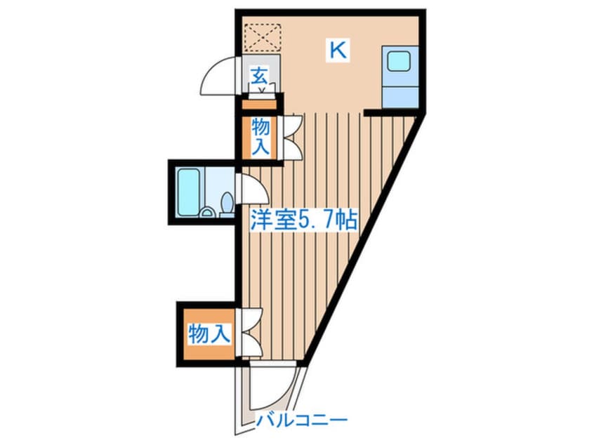 間取図 ブランドール八幡Ⅱ