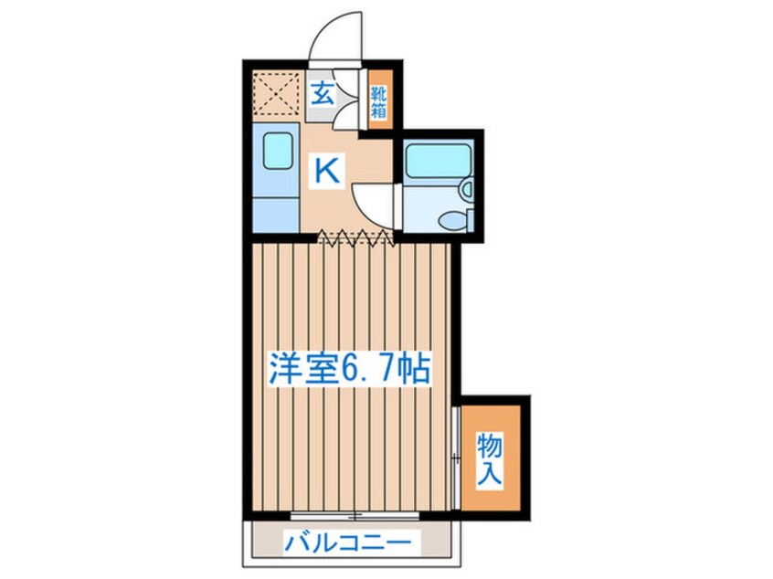 間取図 ブランドール八幡Ⅱ