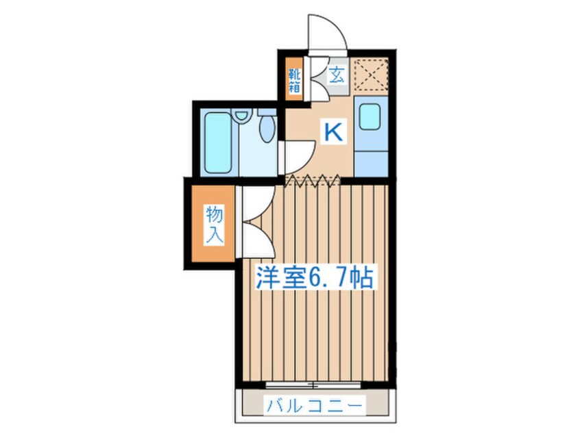 間取図 ブランドール八幡Ⅱ