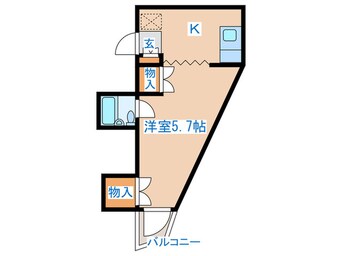 間取図 ブランドール八幡Ⅱ