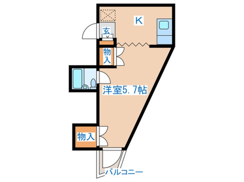 間取図 ブランドール八幡Ⅱ