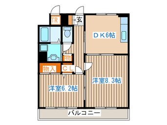 間取図 ロイヤルアニヴァーサリー若林