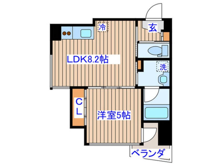 間取図 フェリシダ五橋