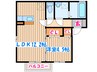 グランブル－かすみ町 1LDKの間取り