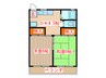 コーポ伊藤 2DKの間取り