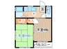富士アパートＢ棟 2Kの間取り