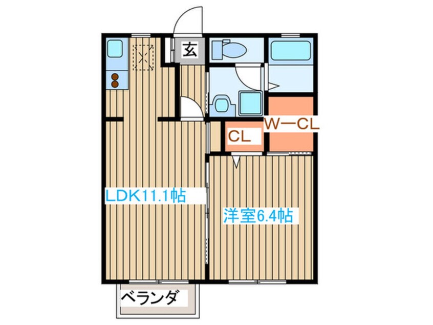 間取図 シャ－メゾンシュシュⅠ