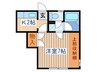 リバフィールズ 1Kの間取り