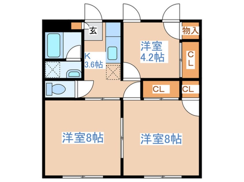 間取図 メゾン高砂Ｎｏ４