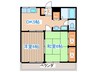 ハイデンスカト－ 2DKの間取り