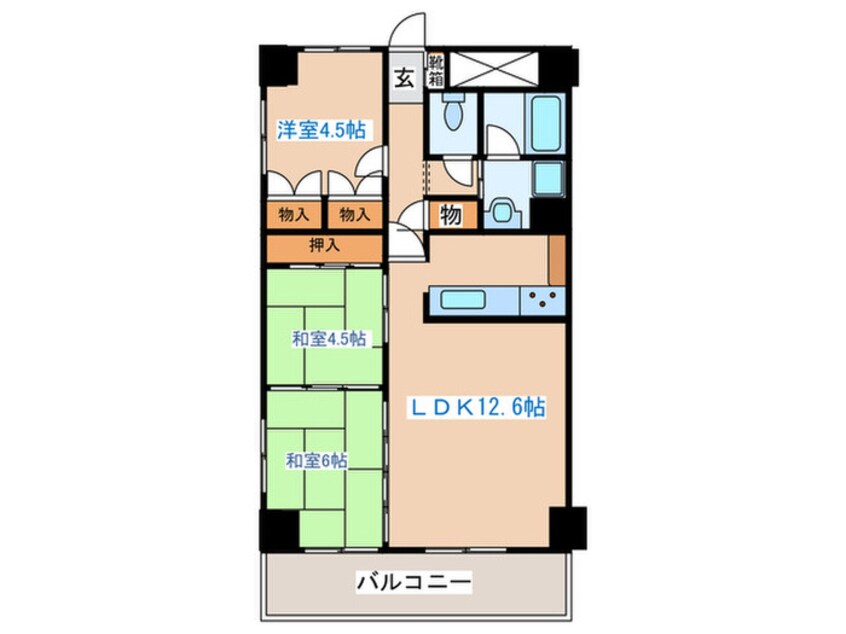 間取図 高砂関弐番館