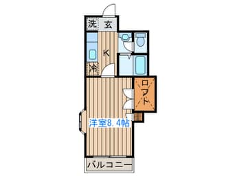 間取図 メゾンド－ル館町Ⅱ