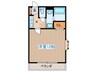 メゾン台原 1Kの間取り