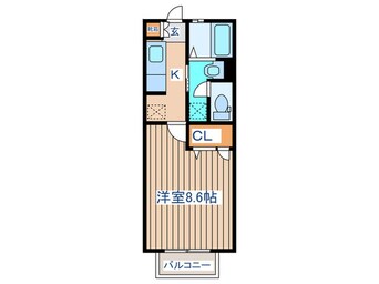 間取図 スプレンダー北仙台B