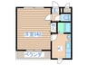 コテージ北山 1Kの間取り