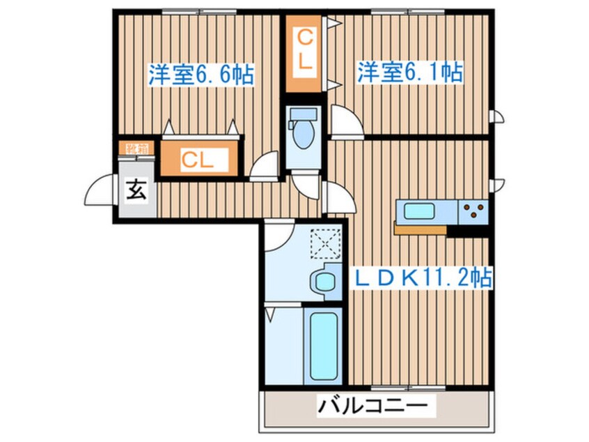 間取図 Ｌｅ・ＰｏｎｔⅣ