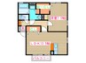 ウィルモアＣ 1LDKの間取り