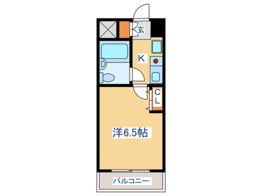 間取図 ﾎ-ﾕｳｺﾝﾌｫﾙﾄ愛宕大橋(304)