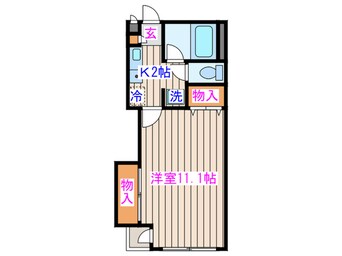 間取図 ルガ－ル白水沢