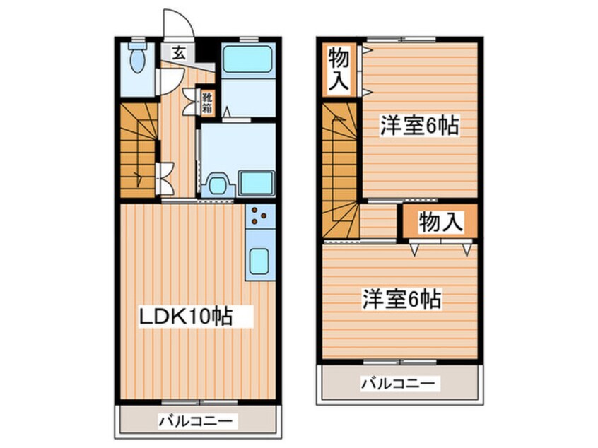 間取図 メゾネットさくら