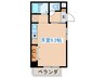 ベルシティ五橋 1Rの間取り