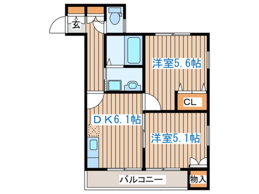 間取図 オリゾンＧ壱番館