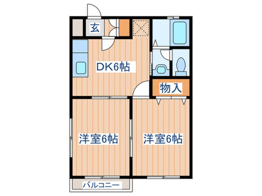 間取図 パ－シモンむらさわ