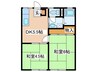 今井アパート 2DKの間取り