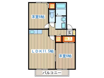 間取図 トゥインクル土手内Ａ