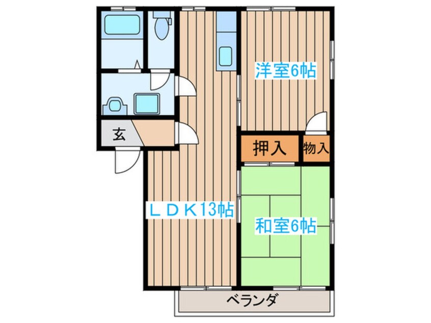 間取図 サンヒルズリブレⅢ